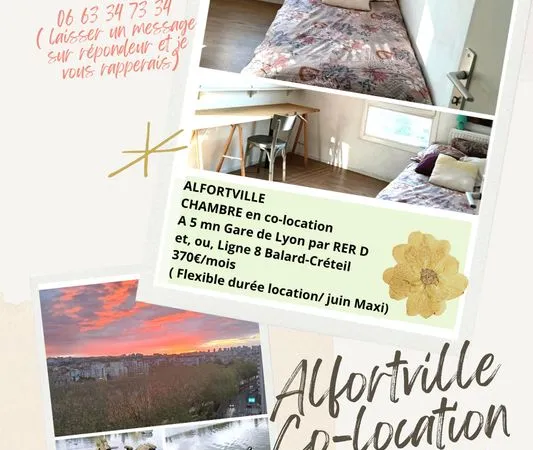 Chambre Colocation Sens 2p 45m² 390€