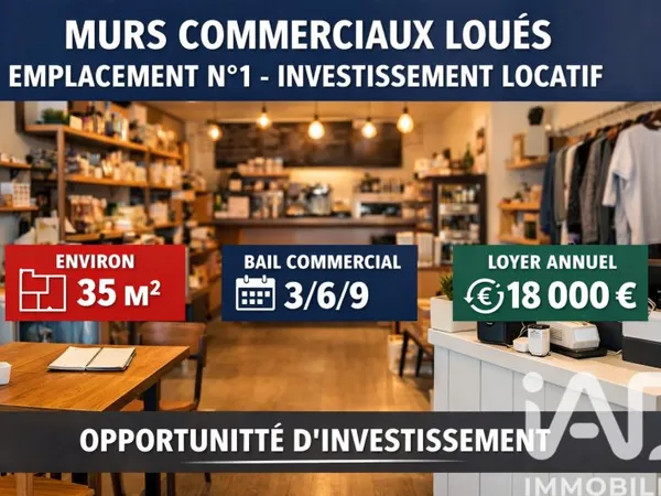 Vente Boutique/Local commercial 35 m²