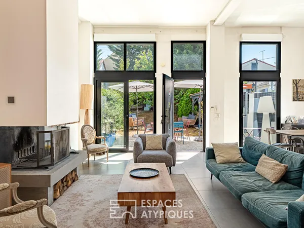 Maison-loft avec terrasse et jardin