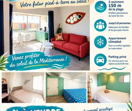 Votre futur paradis à 150m de la plage