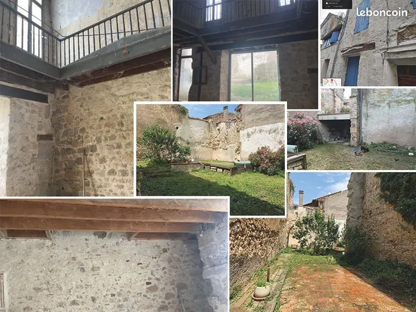 Maison 222 m² + dépendances + Terrain + Cour + piscine - Sans vis-à-vis - À fort potentiel