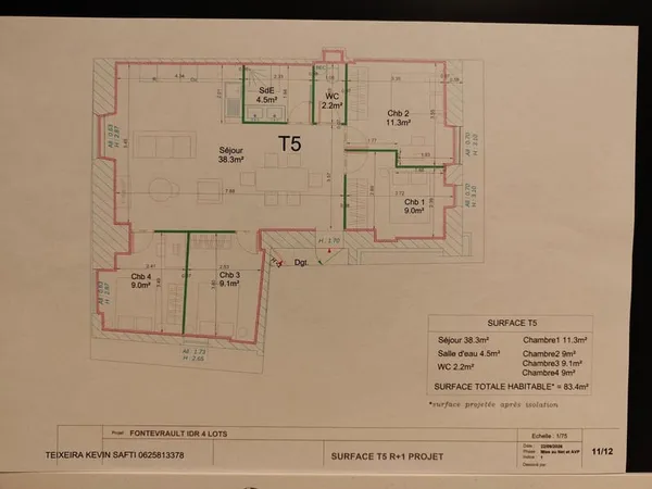plateau/appartement à aménager