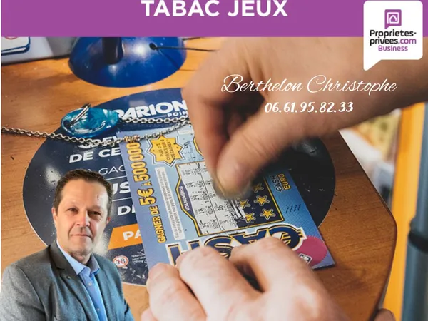 Fonds de commerce bar, tabac 122 m²