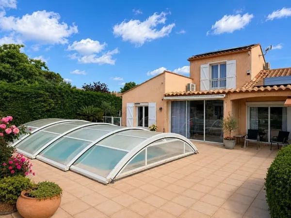 Villa vue mer & étangs, calme absolu à Fitou