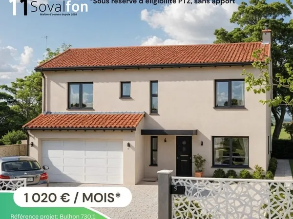 Villa 116m2 habitable avec garage double