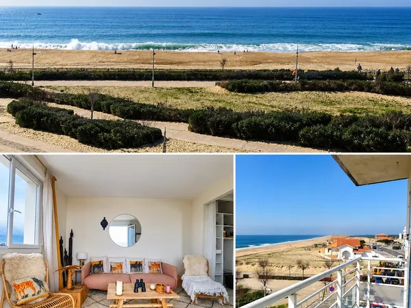 🌊 Appartement 1ère ligne face mer - Vue exceptionnelle à Hossegor