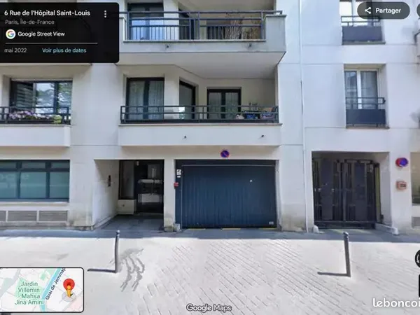 Location Parking privé - Rue de l'hôpital saint Louis 75010