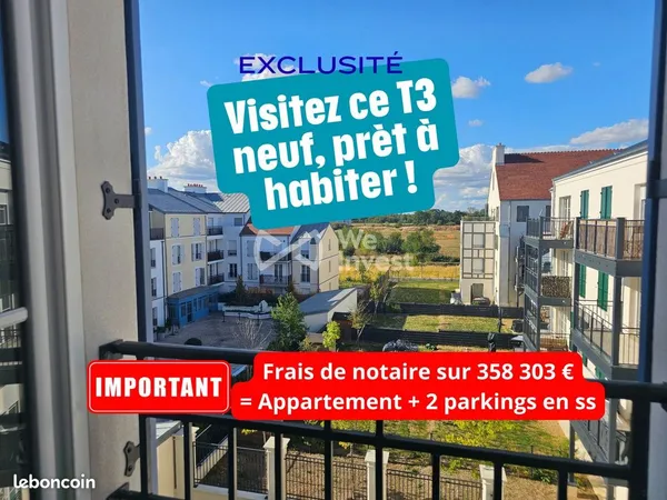Appartement 3 pièces 63 m²