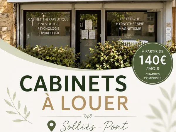 Cabinets de consultation à louer - solliès-pont