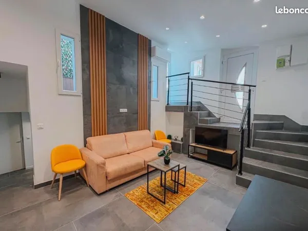 T2 meublé en duplex à Cannes - bail mobilité