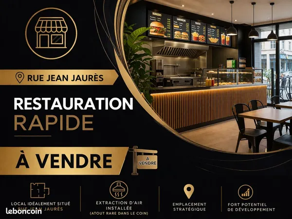 Fond de commerce restauration rapide