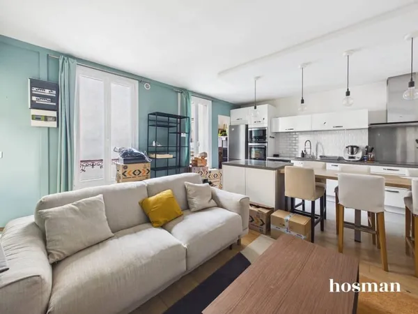 Coup de coeur 2 pièces de 45m² - Dernier étage - Entièrement rénové avec goût - Rue Orfila, 20ème ar