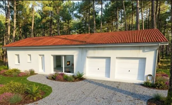 Maison contemporaine de 90 m² de plain-pied p...