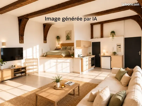 Studio 1 pièce 55 m²