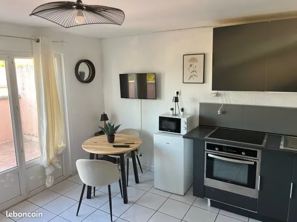 Castelginest centre-t2 meublé de 40 m2 avec terrasse