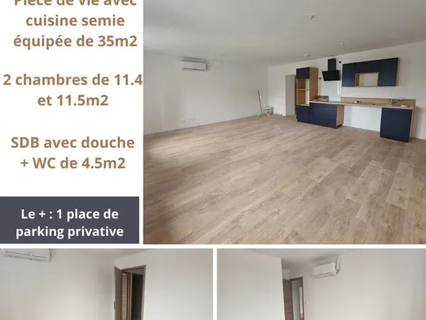Apt t3 2eme etage beauzac