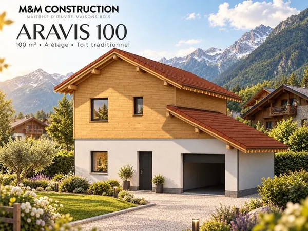 Projet de maison de 100 m² avec terrain de 313 m² à Vers