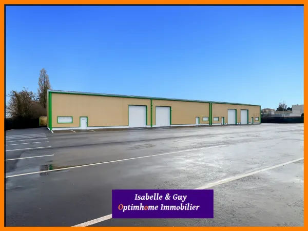 Zone industrielle, bâtiment entrepôt de 1 000 m²