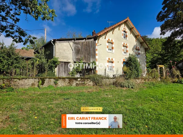 SCIERIE ET MAISON SUR 106 M², L'ENSEMBLE SUR 25000 M² DE TERRAIN AVEC GRANGES ET ANNEXES >