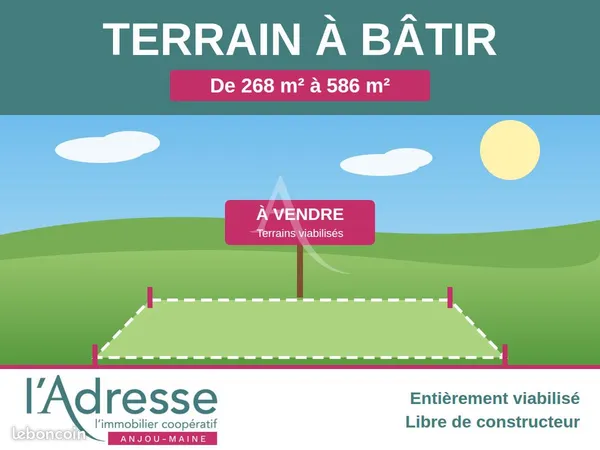 Terrain 379 m² CHATEAU GONTIER SUR MAYENNE