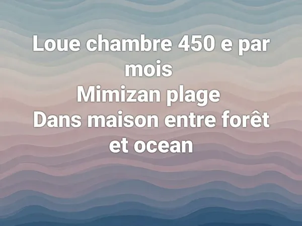 Colocation au mois ou à l annee