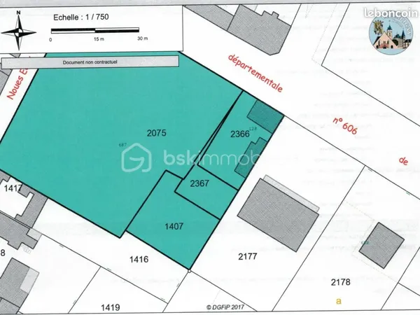 Terrain 4 651 m² Champigny