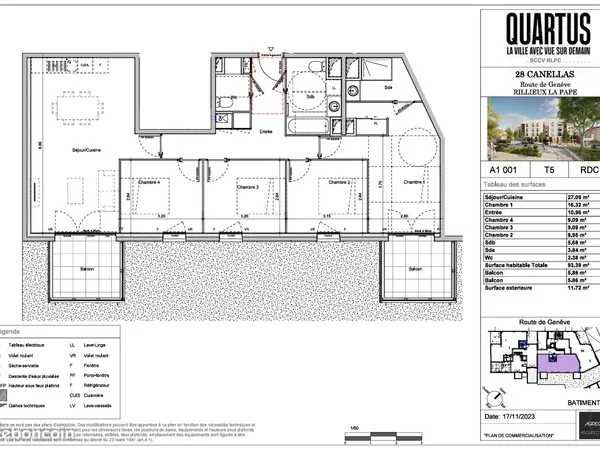 Appartement 5 pièces 92 m²