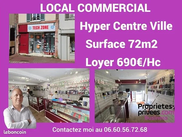 Local commercial 72 m²