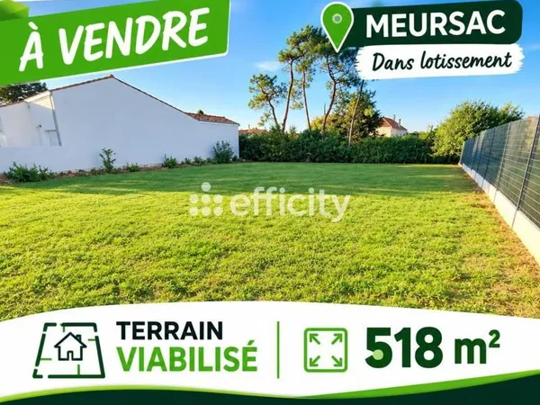 Terrain 518 m² Meursac