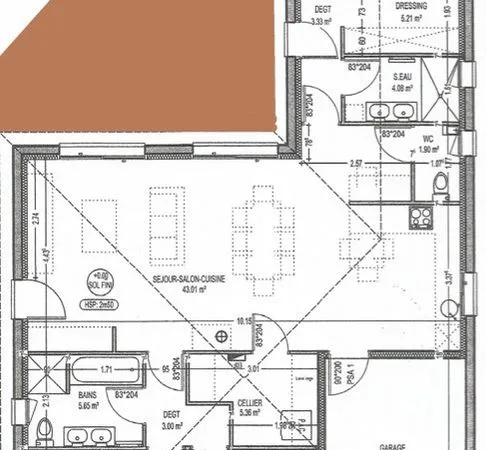 À louer à l'année - Maison avec 3 chambres, terrasse, terrain et garage