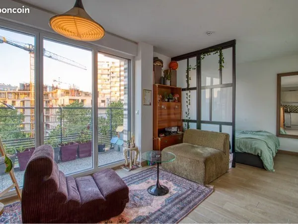 Particulier vend : Studio moderne 28m² + Balcon + Parking - Asnières-sur-Seine