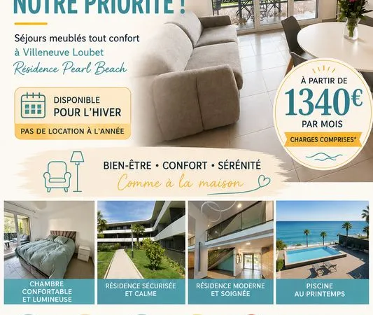 Location hiver meublé sur 9 mois