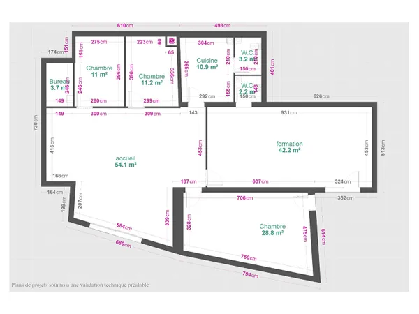 Local commercial 170 m²