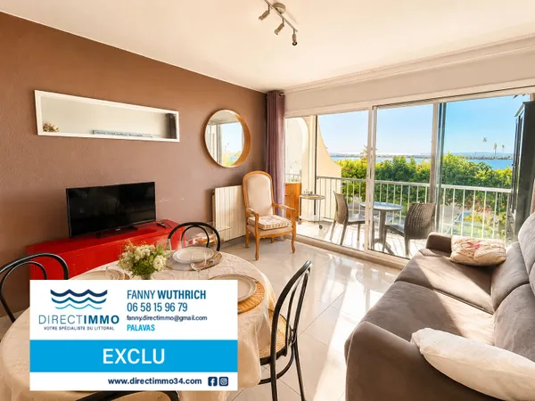 F2 + LOGGIA VUE ETANG DANS RESIDENCE AVEC PISCINE + PARKING