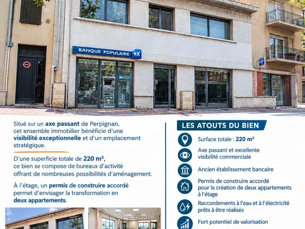 Local commercial 1 pièce 220 m²