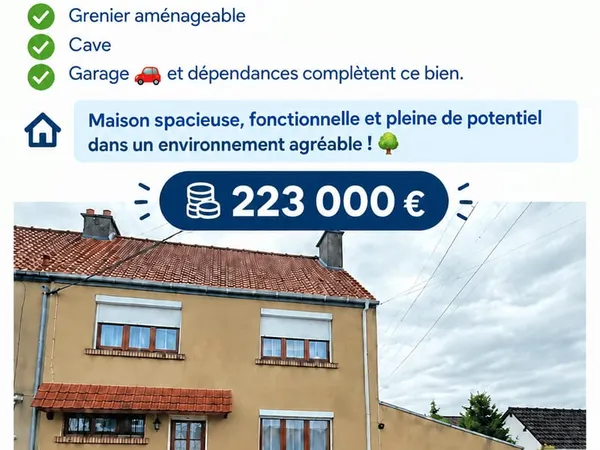 Maison 8 pièces 107 m²