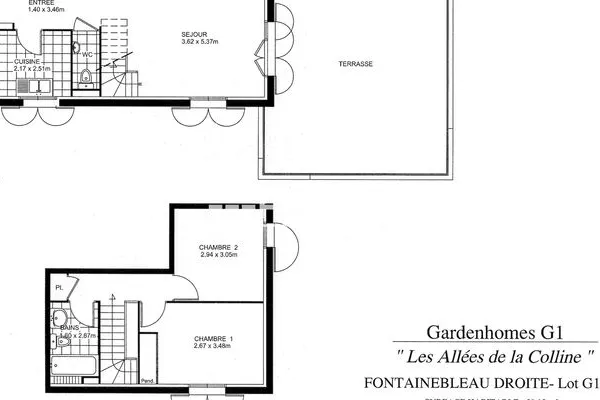 Appartement 3 pièces 58 m²