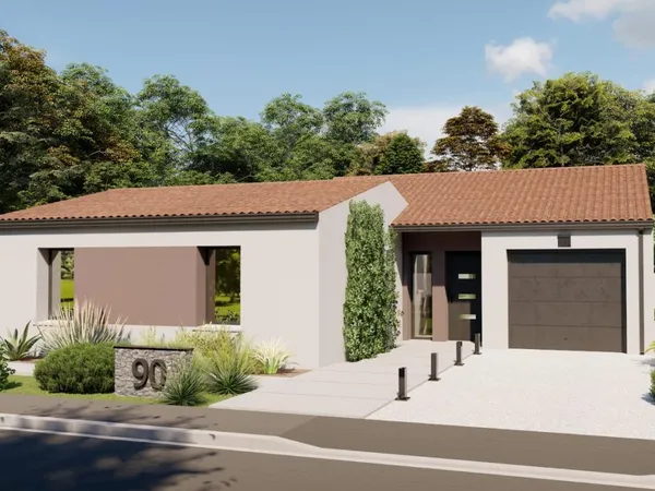 Terrain + maison 90 m²