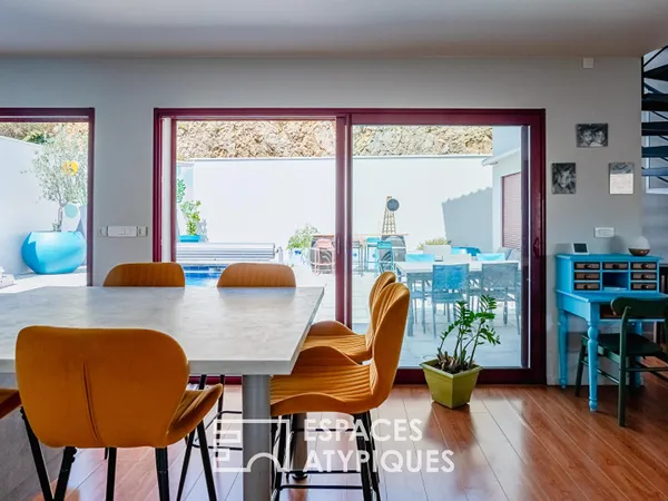 Villa contemporaine avec piscine - Hauts de Narbonne