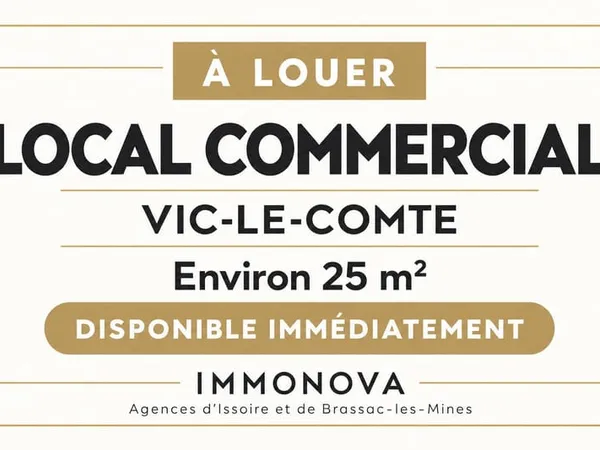 LOCAL COMMERCIAL CENTRE-VILLE VIC LE COMTE