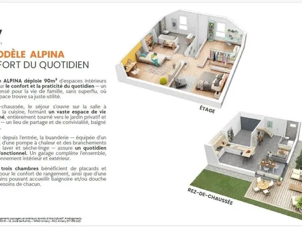 Vieugy, Maison neuve de 90m²