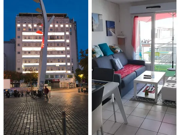T3 duplex 50m2 13eme étages et 14 ème étage traversant avec terrasse