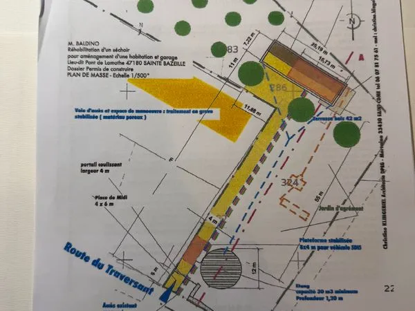 Ancien SECHOIR à TABAC avec PC pour Aménagement et Transformation en Habitation avec Garage
