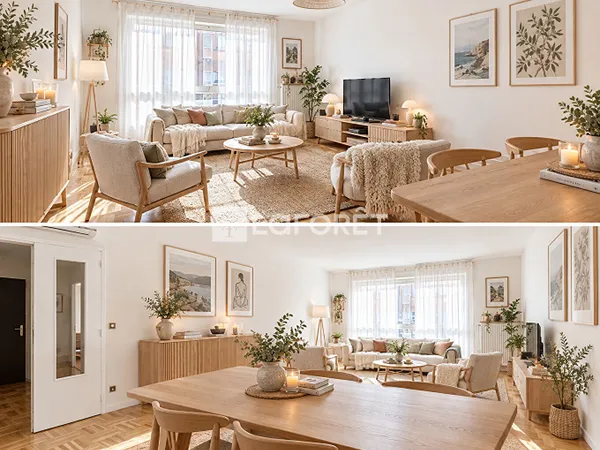 Bel appartement familial de 89m² avec balcon au coeur de la Croix-Rousse.