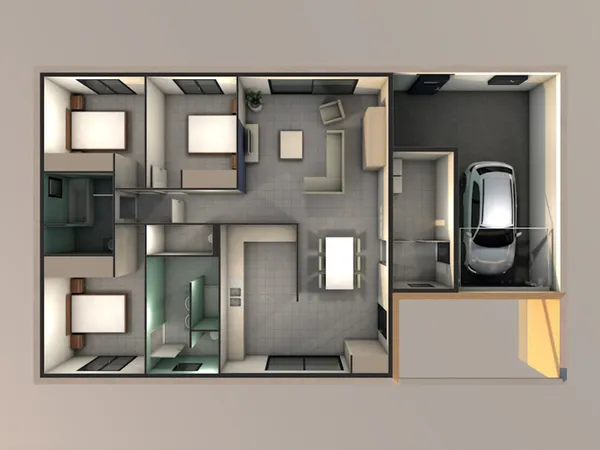 Terrain + maison 119 m²