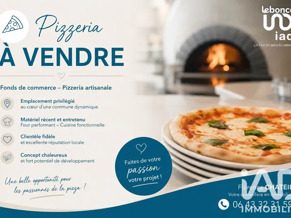 Crêperie, pizzeria 70 m² Angliers