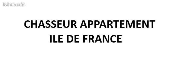 Chasseur appartement