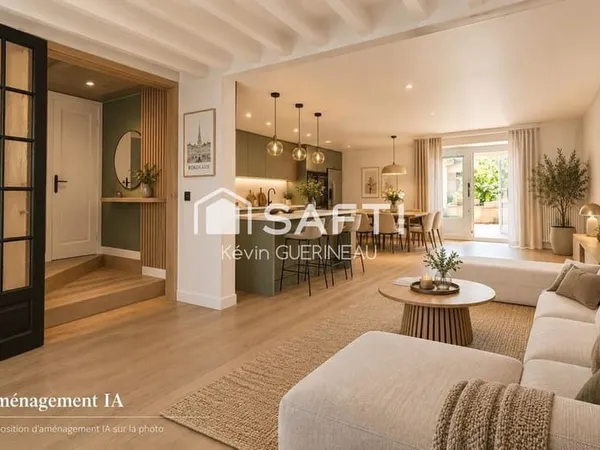 Échoppe 95 m2, dépendance de 26m2 et jardin exposé sud