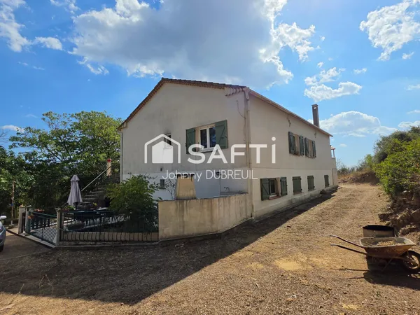 CARNOULES - MAISON TRADITIONNELLE DE 175M2, GARAGE ET ATELIER DE 100M2 SUR UN TERRAIN DE 12890M2