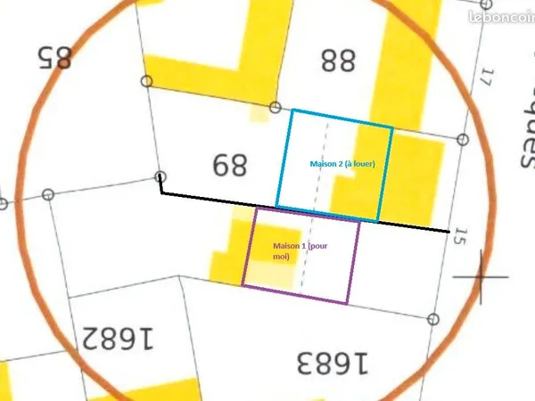 A vendre terrain 220m2